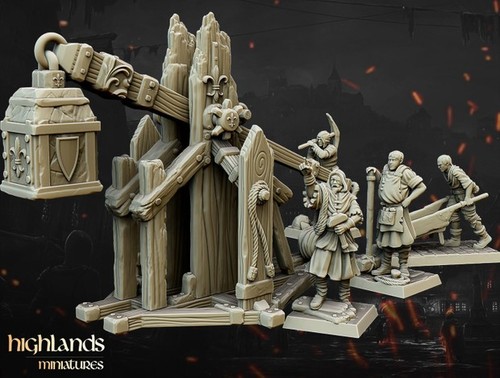 Medieval trebuchet 28mm - medieval,